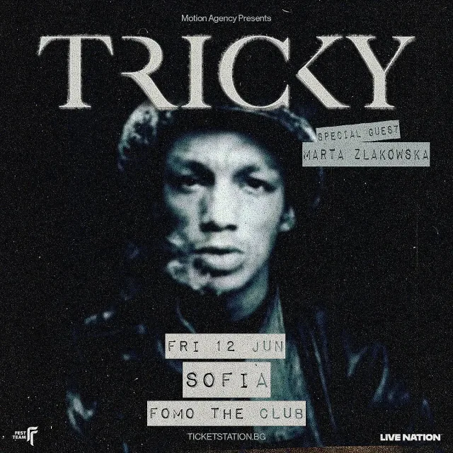 Tricky се завръща в София на живо на 12 юни