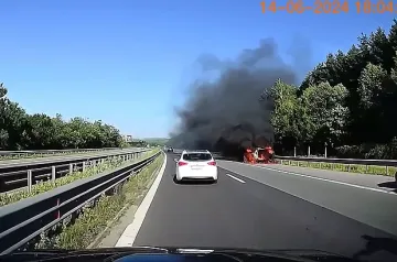 Огнен кошмар на АМ Тракия!