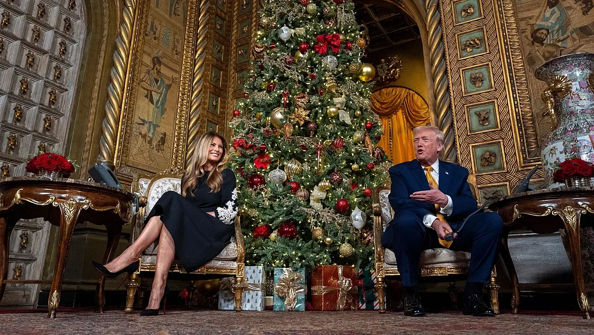 Тръмп с уникален жест! Президентът разсмя децата на Бъдни вечер