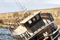 Драма в Созопол! Ураганът разби и потопи кораб