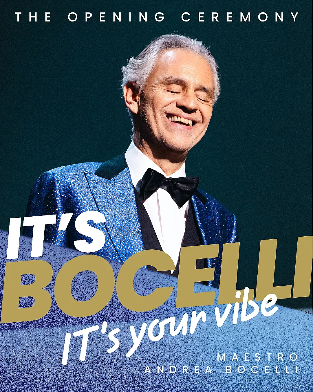 Андреа Бочели дава тон на Зимните олимпийски игри