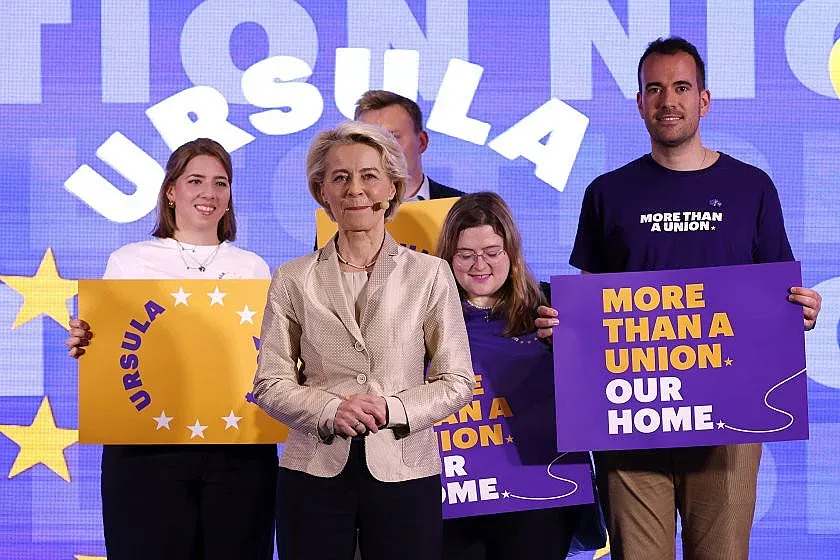 Урсула: Днес е хубав ден за ЕНП, спечелихме изборите