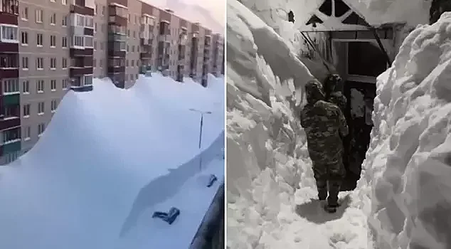 Това не се е случвало! Сняг до четвъртия етаж