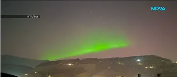 Цветна нощ - полярно сияние над Европа и България