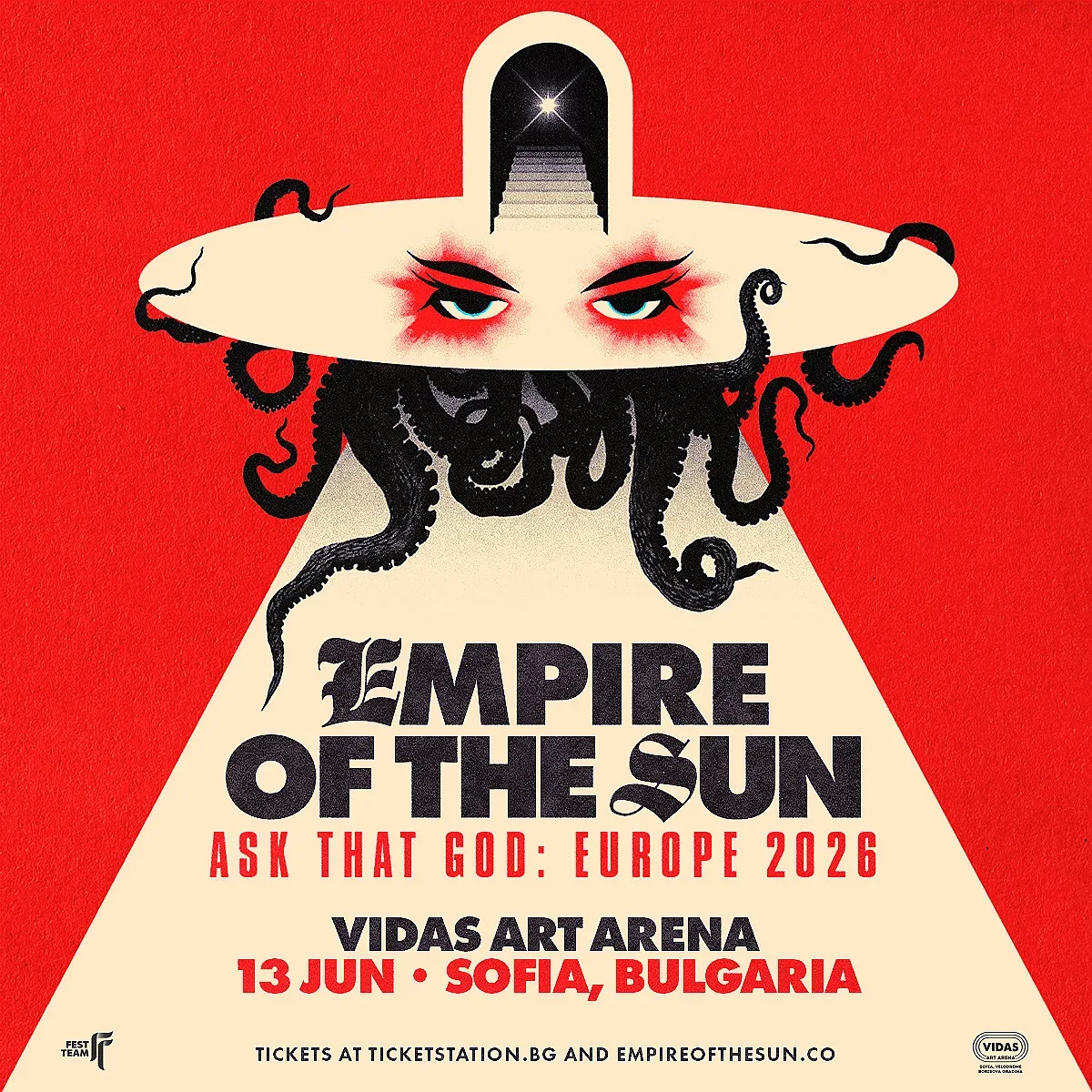 Empire of the Sun се завръщат в Европа това лято с турнето „Ask That God 2026“