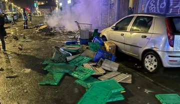 Битка по улиците на Торино след ляв протест