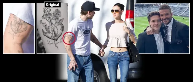 Бруклин Бекъм си заличи татуировка. Кого изтри