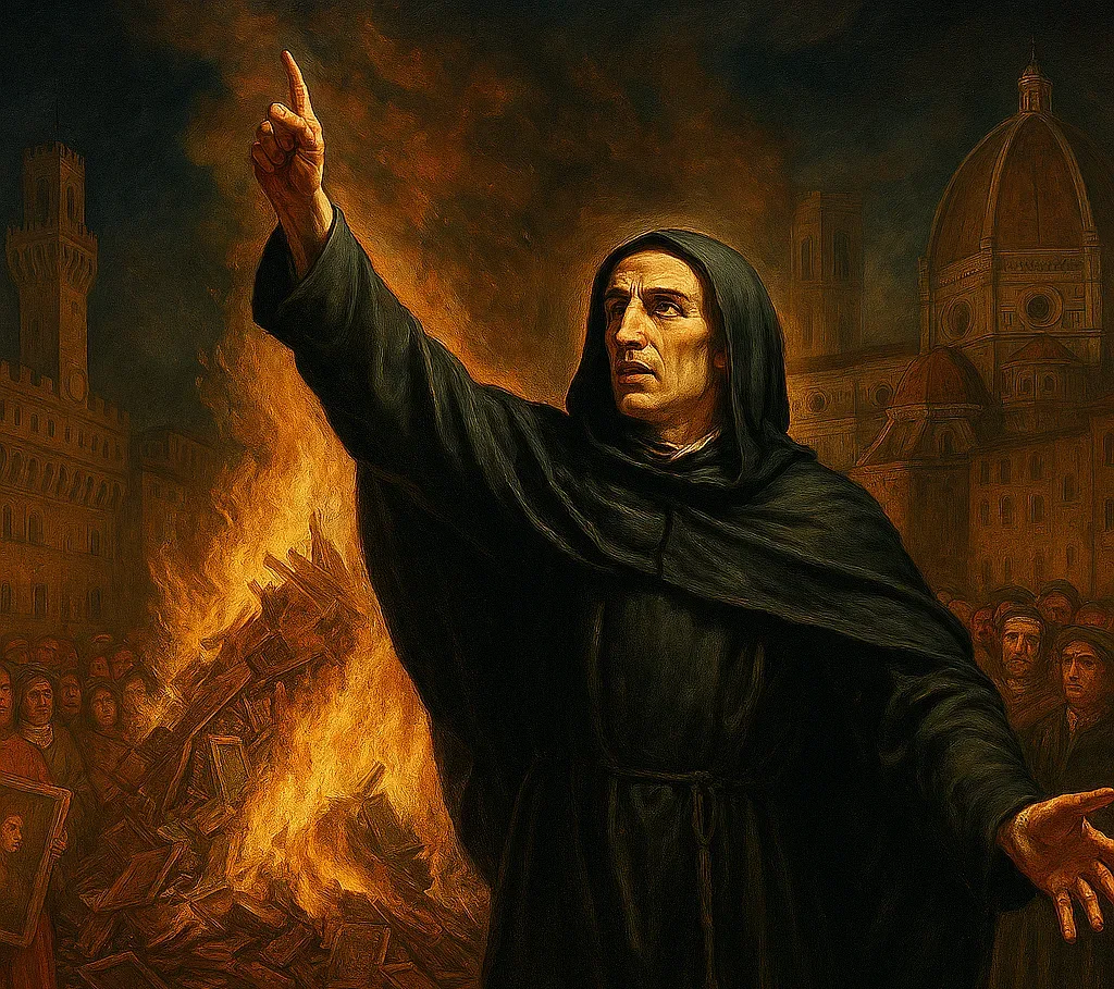 Кладата на суетата! Монахът, който подпали Флоренция и промени света