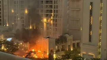 Взривове и пожар в любимото място на българите в Дубай! (ВИДЕО)