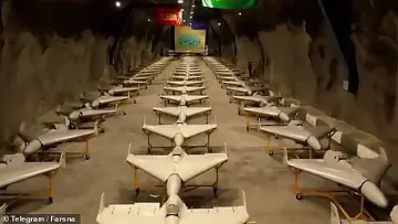 Иран показа огромен подземен "град" от ракети и дронове (видео)