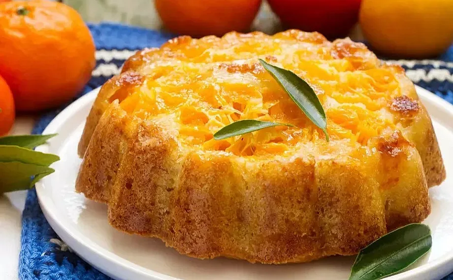 Постен кейк с грис и портокали - лесен и много вкусен