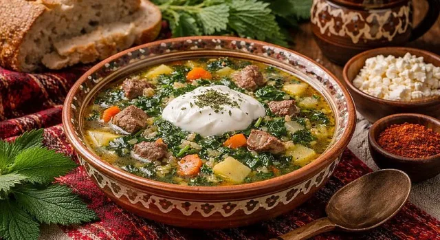  Рецептата на баба: супа с коприва и свинско месо