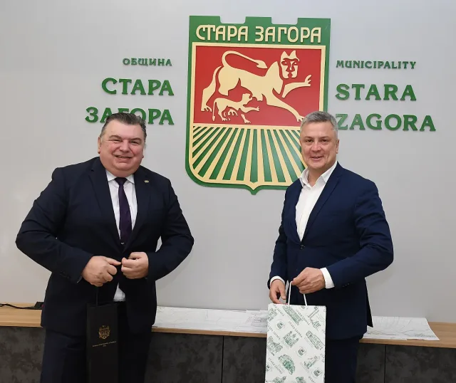 Заместник-кметът Радостин Танев посрещна посланика на Молдова у нас Н. Пр. Емил Жакота