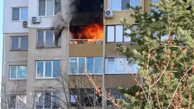 Пламна голям пожар в "Дружба", има пострадали