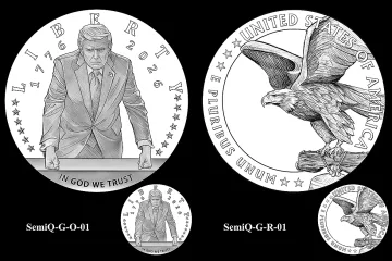 Секат монета с образа на Тръмп за 250 години САЩ