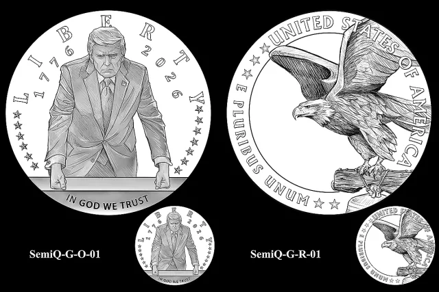 Секат монета с образа на Тръмп за 250 години САЩ