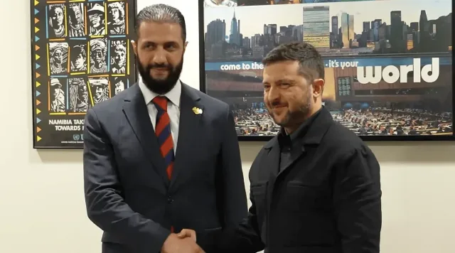 Зеленски кацна в Сирия. Започна важна среща