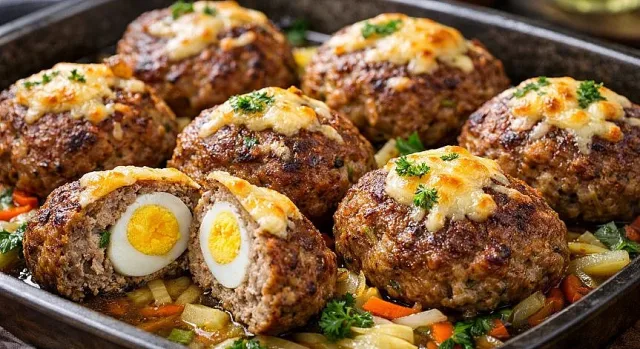 Ще си оближете пръстите- кюфтета на фурна с варени яйца. Тайната съставка