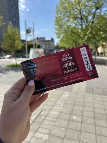 Бургас посреща отборите на Giro d'ITALIA с грандиозна церемония на 6 май