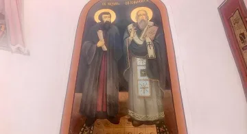 Чудо в манастир! Стенопис заплака