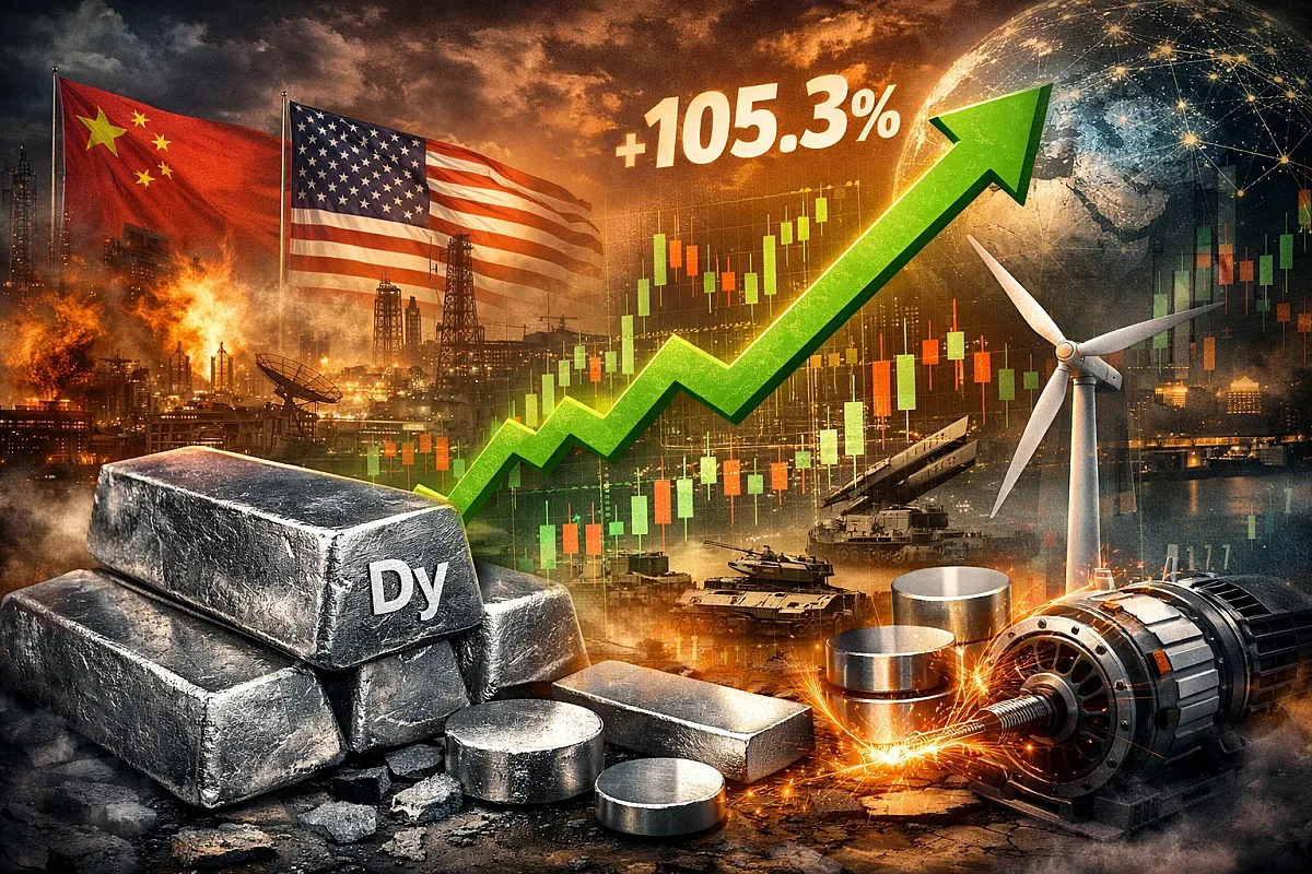 Цената на диспрозия избухна със 105%. Новият стратегически метал, който пренарежда света