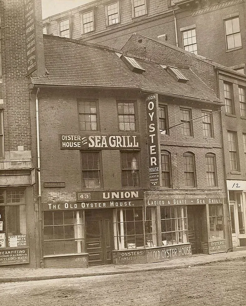union-oyster-house-boston-old-bw