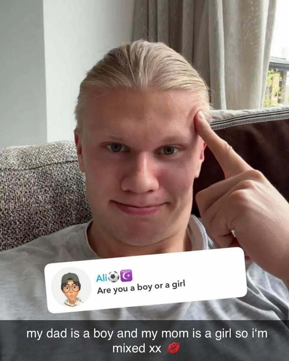 Erling Haaland has been on Snapchat for a while and the content has always been gold. The World