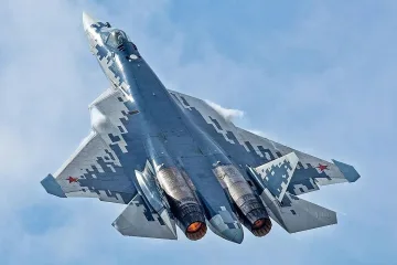 Най-новият руски изтребител Су-57 се разби край Москва