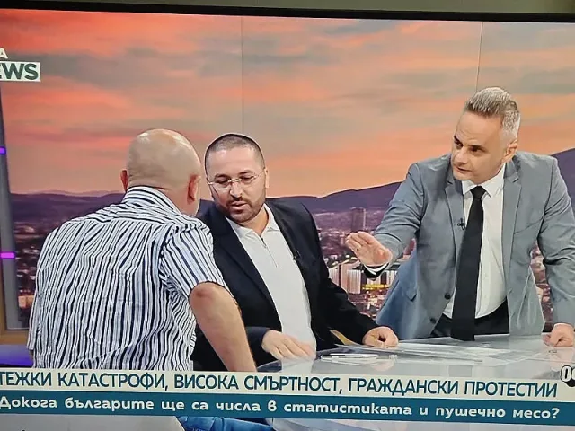 На косъм от юмруци! Зловещ скандал в студиото на "Офанзива"