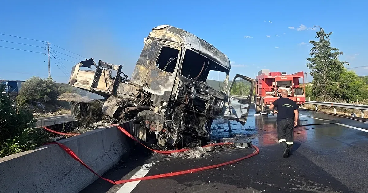 Български шофьор оцеля в огнен сблъсък в Гърция