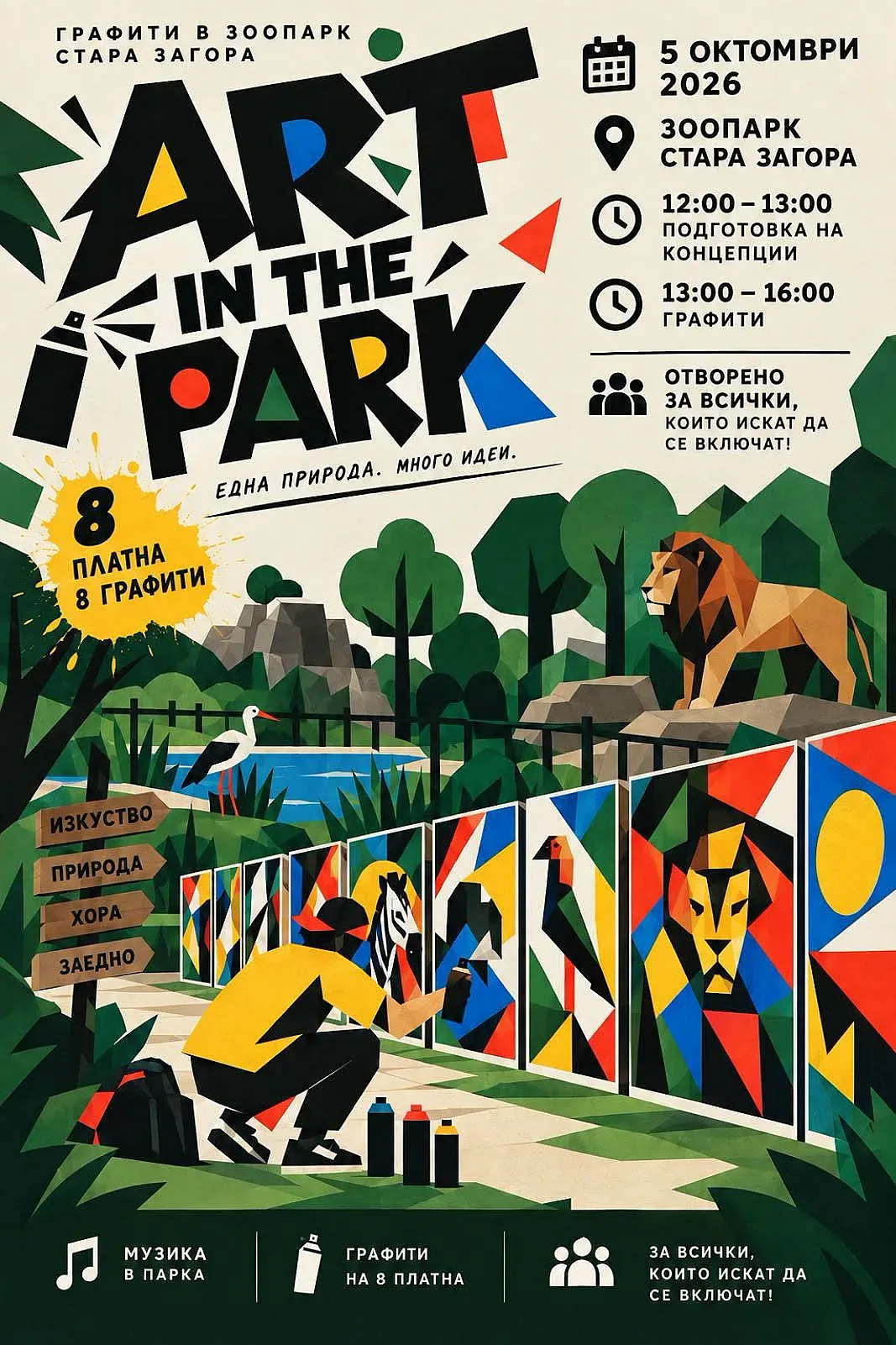 Зоопарк Стара Загора е домакин на ART IN THE PARK в празничната програма за Деня на града