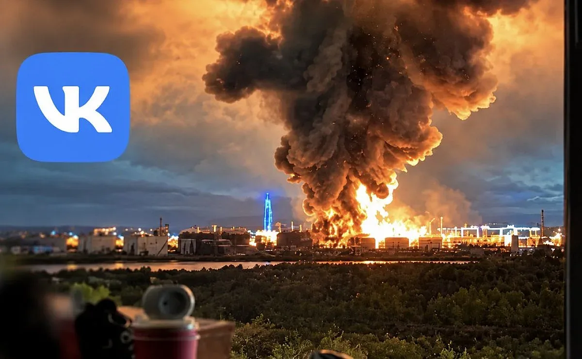 Санкт Петербург под масирана атака. Пламна голям петролен терминал