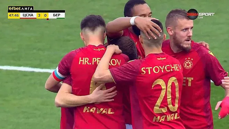 ЦСКА прегази Берое, отличи се българска футболна надежда
