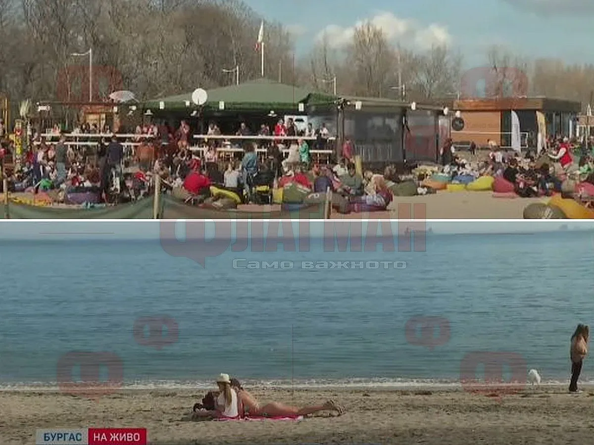 Лудост през февруари. Плажовете се напълниха!