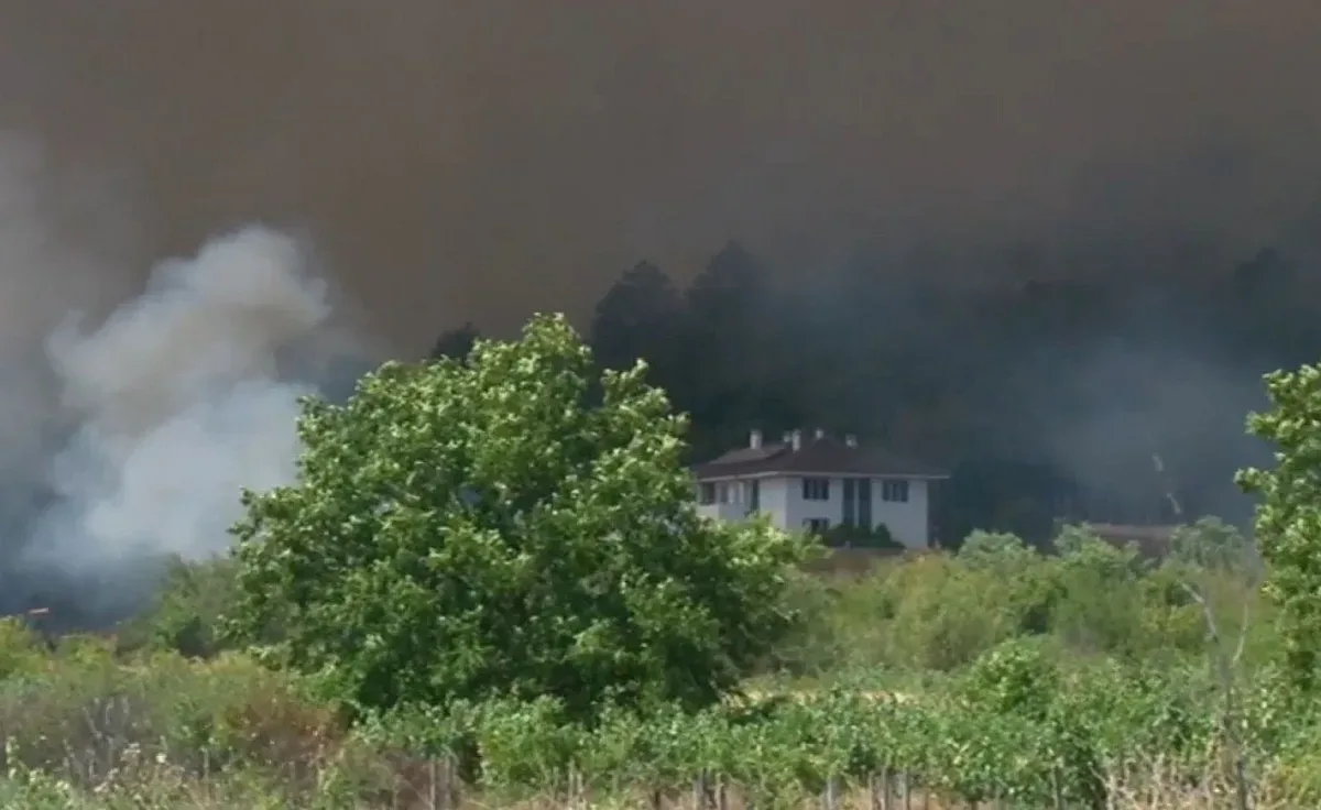Продължава борбата с пожара в Сунгурларе и околностите