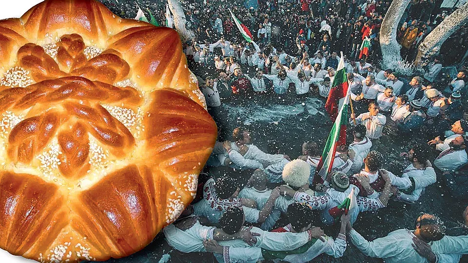 Погачата за Йордановден. С масло и кисело мляко