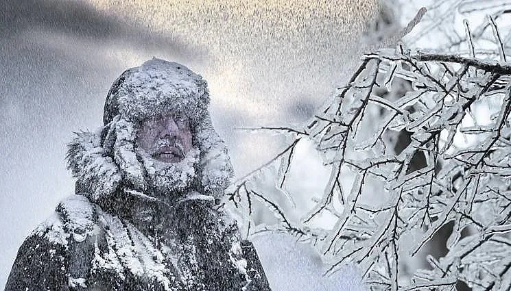 -380 градуса студ! Една държава в пълен шок