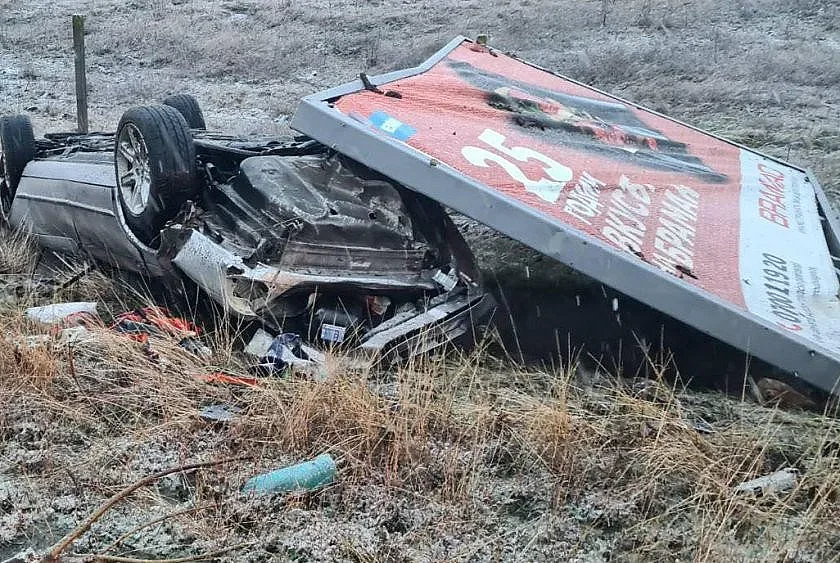 Зрелищна катастрофа на магистрала Тракия, всичко е на кайма