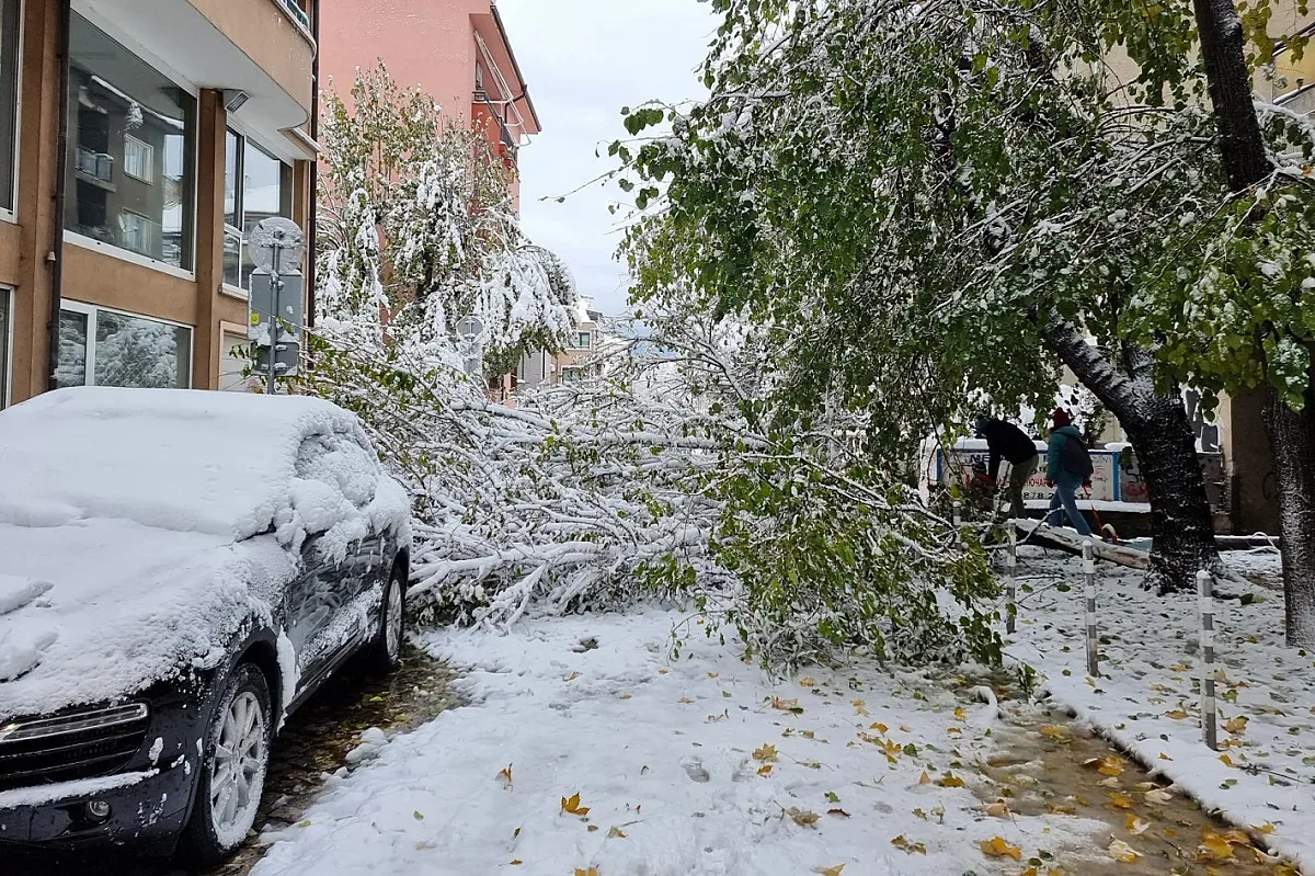 Блокирани улици и проблеми с градския транспорт в София
