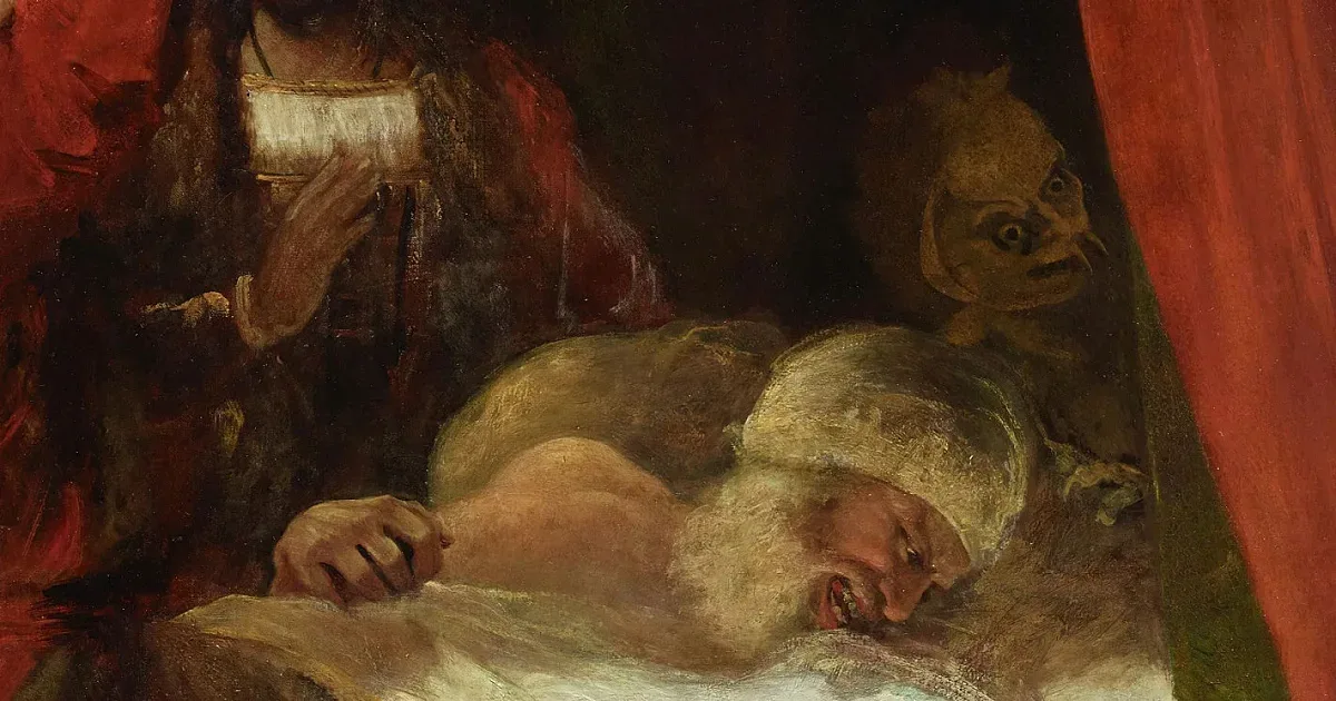 Ужасяваща гледка лъсна от картина на стар английски художник