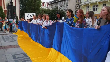 Шествие в София за националния празник на Украйна