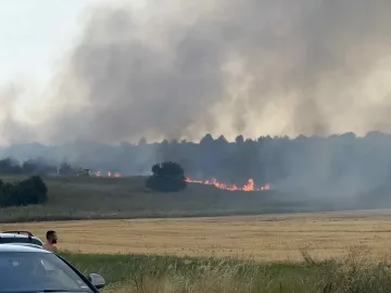 Втори пожар в София. Пламъците са огромни
