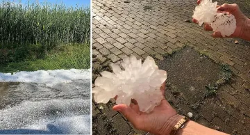 Чудовищна градушка удари Италия! Размерът е невиждан