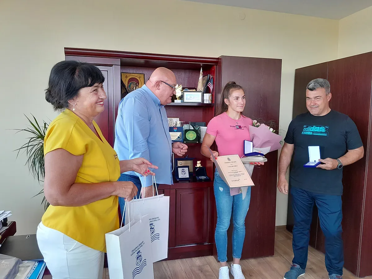 Кметът на Общината поздрави видинчанката Йоана Георгиева за постигнатите спортни успехи