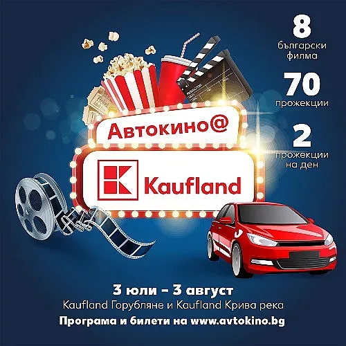 Стартира втората столична локация на автокино-фестивала на Kaufland