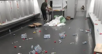 Потресохме Литва. Какво стана на чисто нов стадион СНИМКИ