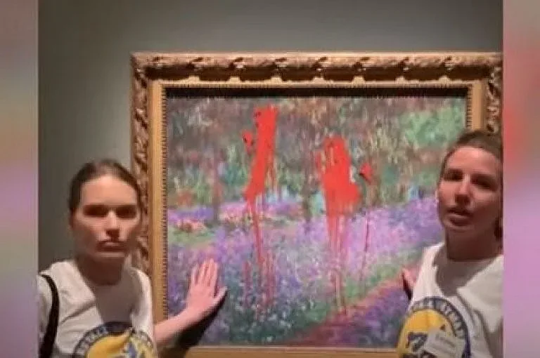 Заляха картина на Моне с боя. Поводът - климатичните промени