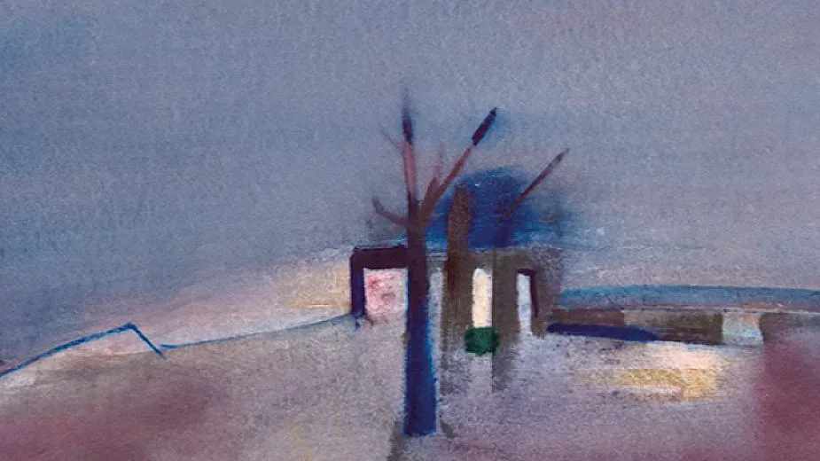 Показват акварелите на художника, който не продава