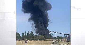 Огнено кълбо! Самолет се разби