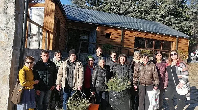 От Дневен център „Св. св. Козма и Дамян“ първи зарадваха животните в зоопарка с лакомства – коледни елхи 